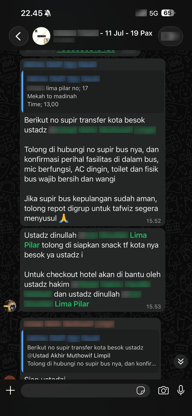 Koordinasi transportasi bus dan fasilitas untuk jemaah di Tanah Suci